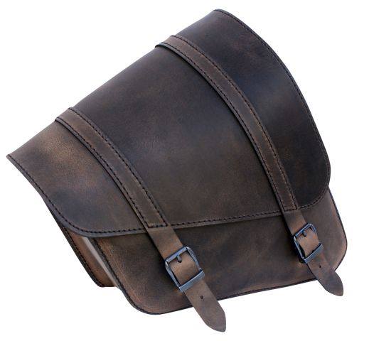 Sacoche Latérale Marron Sportster 11 Litres/Brown Leather Sportster Framebag