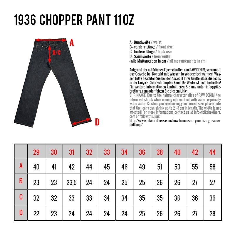 1936 Chopper Pantalon Pike Brothers vintage - Vue 10 - Holdfast