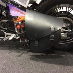 Softail Rear Swingarm Leather Bag with Bottle Holder - View 5 - Holdfast