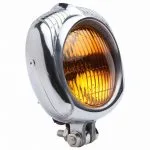 Vintage Bobber Headlight, Yellow Optics - View 5 - Holdfast