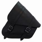 Sacoche Latérale Cuir Noir Softail /Swingarm Bag Softail Black Leather - Vue 2 - Holdfast