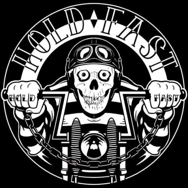 Autocollant Rond Hold Fast "Ghost Rider"