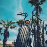 Vintage Bobber Headlight, Yellow Optics - View 8 - Holdfast