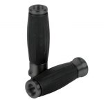 Handgrips / Poignées "Gentleman" Black aluminium for Ø 25 mm (1") - Holdfast
