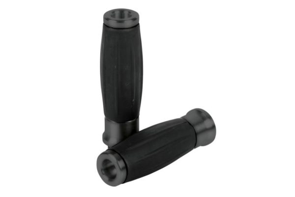 Handgrips / Poignées "Gentleman" Black aluminium for Ø 25 mm (1")