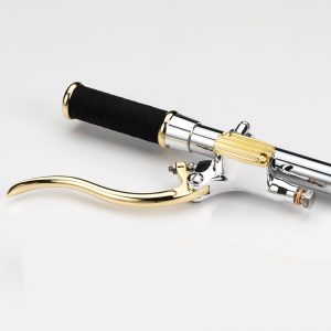 DELUXE LINE BRAKE MASTER CYLINDER 12mm (15/32”) ALUMINUM & BRASS (polish) - Holdfast