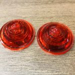 Cabochons Rouges Vintage pour clignotants - Holdfast