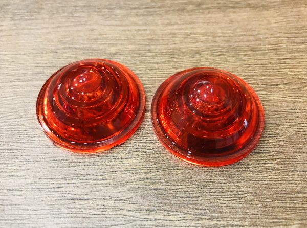 Cabochons Rouges Vintage pour clignotants