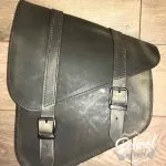 Sacoche Latérale Marron Vintage Softail/Swingarm vintage Bag Softail Brown Leather - Vue 12 - Holdfast