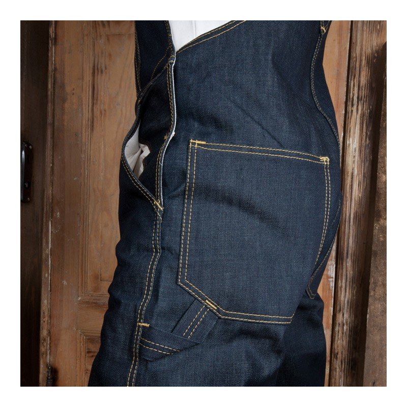1953 Salopette Mechanic Bib 11oz metal de pike brothers - Vue 10 - Holdfast