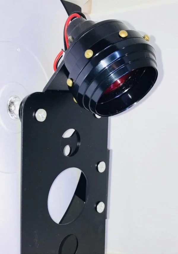 Motorcycle Side Plate Brake Light Black "Iron"