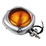 Vintage Bobber Headlight, Yellow Optics - View 11 - Holdfast