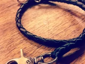 Hold Fast Braided Leather Lanyard