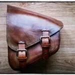 SACOCHE CUIR LATERALE MARRON "RUSTIC BOBBER" - Holdfast