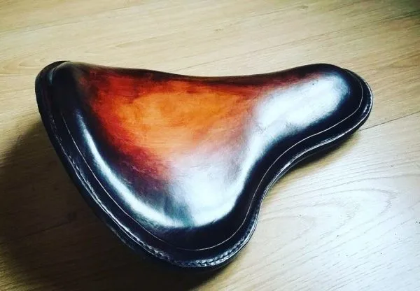 SELLE CUIR HOLD FAST "RUST SPIRIT" MARRON VIEILLI