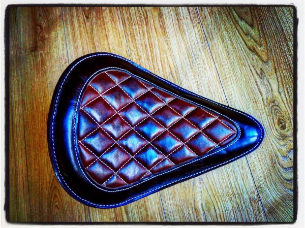ASIENTO SOLO DE CUERO HOLD FAST "BROWN DIAMOND"