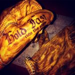 Gants cuir bronze 1936 Hold Fast Motostuka - poing ferme - Holdfast