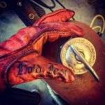 Gants cuir RED BLOODY 1936 Hold Fast - detail coutures - Holdfast