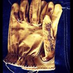 Gants cuir bronze 1936 Hold Fast Motostuka - interieur - Holdfast