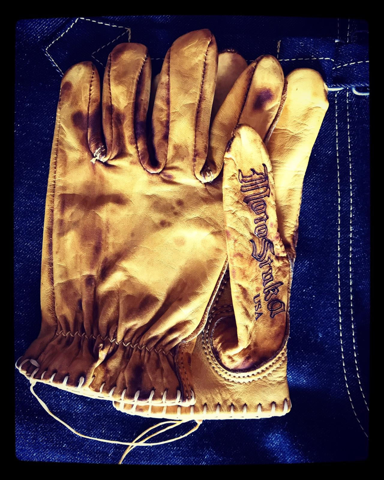 Gants cuir bronze 1936 Hold Fast Motostuka - interieur - Holdfast