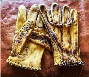 Gants cuir moto bronze vintage 1936 Motostuka Hold Fast