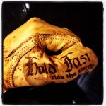 Gants cuir bronze 1936 Hold Fast Motostuka - vue laterale - Holdfast