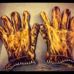 Gants cuir bronze 1936 Hold Fast Motostuka - etiquette - Holdfast
