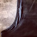 Gilet-Cuir-biker-vintage-VCut-holdfast-manche