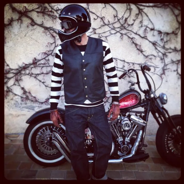 Gilet Cuir V Cut 1932 Hold Fast
