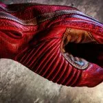 Guantes de moto Hold Fast de cuero rojo, estilo vintage de 1971, marca Le Mans - vista lateral - Holdfast