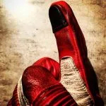 Guantes de moto Hold Fast de cuero rojo, estilo vintage de 1971, marca Le Mans - Dorso de la mano - Holdfast