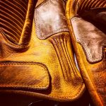 Handschuhe-Leder-Motorrad-Le Mans-1971-Vintage-Holdfast-Schließdetail