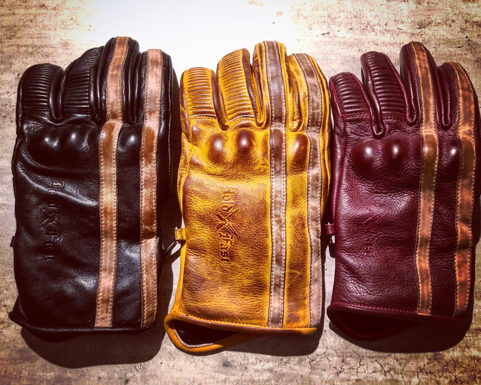 Guantes-cuero-moto-le mans-1971-vintage-Holdfast-gama