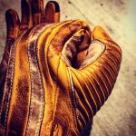 Vintage Le Mans Lederhandschuhe aus gelbem Leder von 1971 – Sicherer Halt – Fester Griff