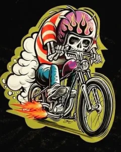Japan Rider Motorrad-Customizing-Aufkleber