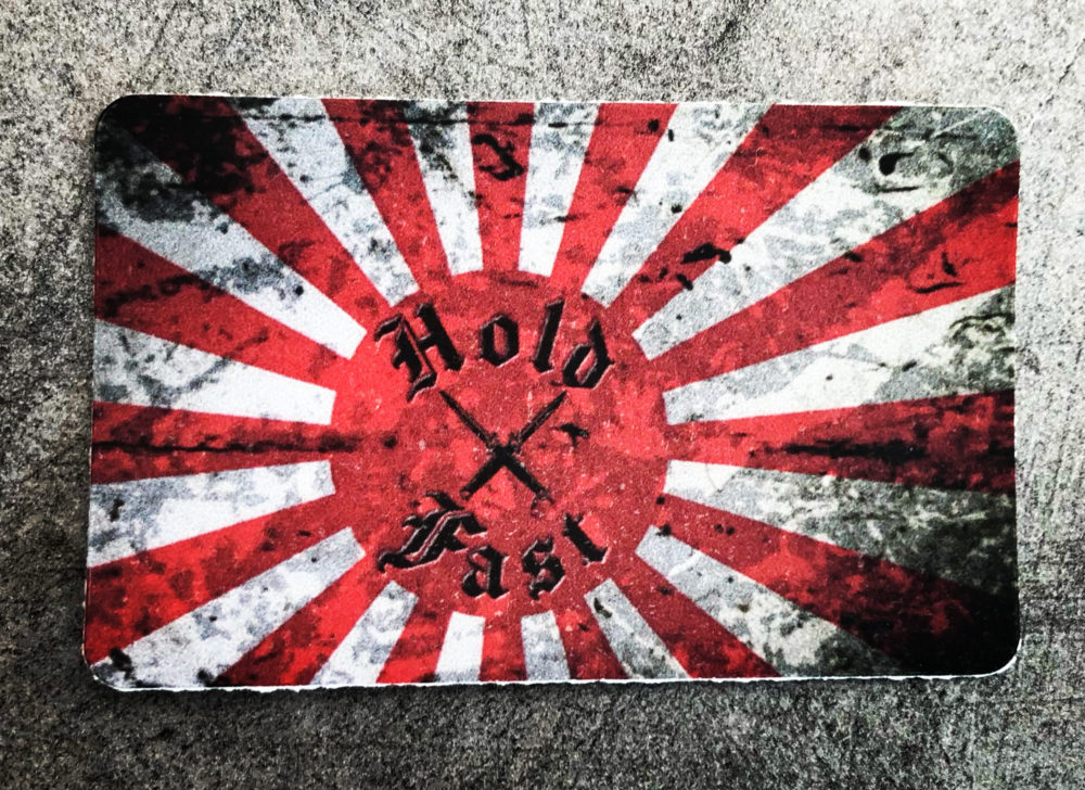 Autocollant Drapeau Japonais Hold Fast
