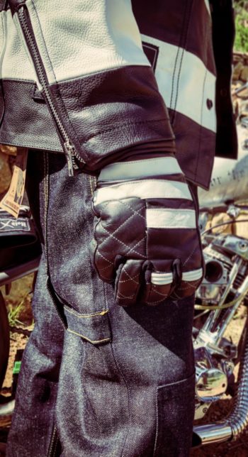 GANTS CUIR JAPAN STYLE MATELASSES HOLD FAST FULL THROTTLE - interieur - Holdfast