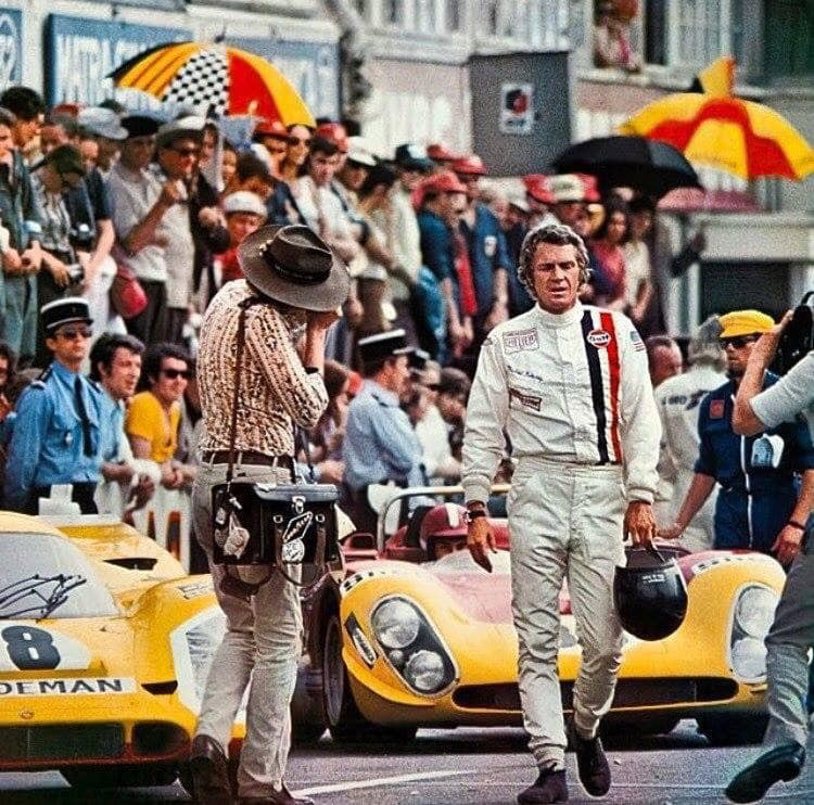 Gants moto Cuir Blanc 1971 Le Mans - fermeture - Holdfast