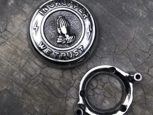 Air Carburator Cover "In Chopper We Trust" - Holdfast