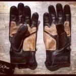 Black Leather Gloves 1971 Le Mans - side view - Holdfast