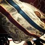 Gants moto Cuir Blanc 1971 Le Mans - detail doigts - Holdfast