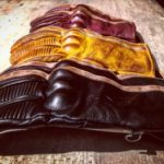 Black Leather Gloves 1971 Le Mans - label - Holdfast