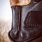 Black Leather Gloves 1971 Le Mans - closure - Holdfast