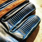 Gants Cuir Bleu Pétrole 1971 Le Mans - interieur - Holdfast
