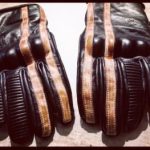 Black Leather Gloves 1971 Le Mans - door - Holdfast