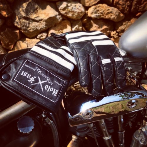 GANTS CUIR JAPAN STYLE MATELASSES HOLD FAST FULL THROTTLE - vue arriere - Holdfast