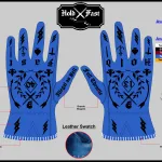motorfiets-leren-handschoenen-vintage-tattoo-blauw-tattoo-holdfast-maat-raster