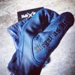 motorfiets-leren-handschoenen-vintage-tattoo-blauw-tattoo-holdfast-linkerhand japanse stijl