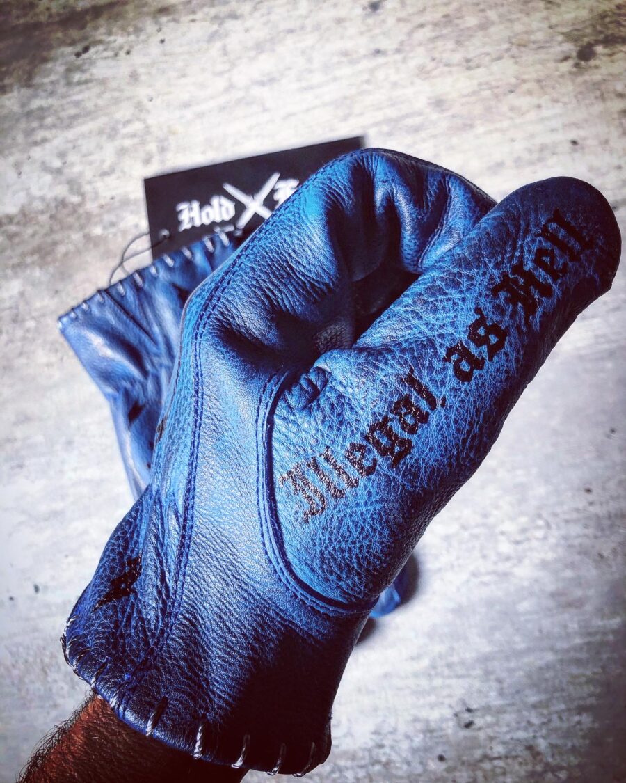 gants-cuir-moto-vintage-tattoo-bleus-tatouage-holdfast-main-gauche-japan-style