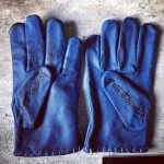 motorfiets-leren-handschoenen-vintage-tattoo-blauw-tattoo-holdfast-paar